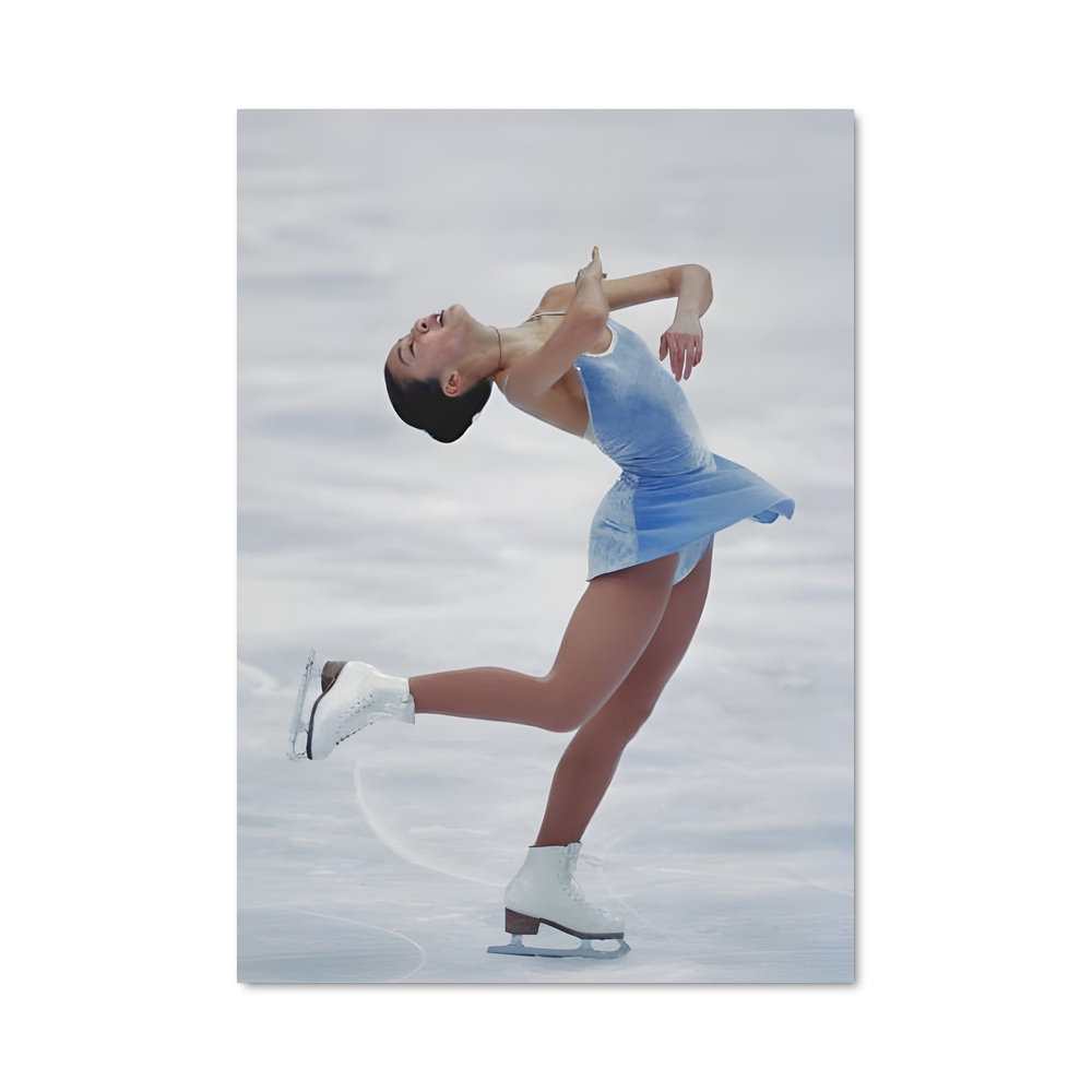 Poster Michelle kwan patineuse